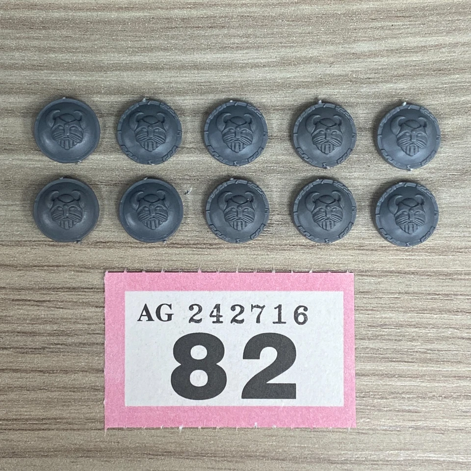 X 10 DWARF SHIELDS WARHAMMER FANTASY BATTLE AGE OF SIGMAR DWARVES THE OLD WORLD - Image 1 of 1