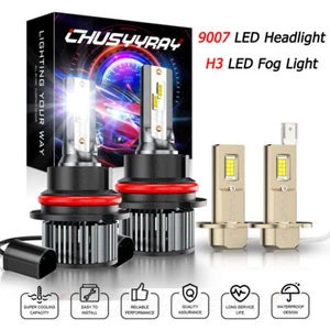 For Mercedes-Benz 300E 1990-1993 White LED Headlight Fog Light Bulbs - Picture 1 of 19