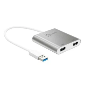 Cable adaptador de video multimonitor USB 3.0 a doble HDMI 4K 1080p UHD PC computadora portátil - Imagen 1 de 6
