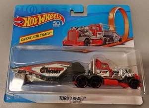 NEW - Hot Wheels Turbo Beast Trucking Hauler Truck Set 50 Years CGJ41-K911 2017 - Picture 1 of 8