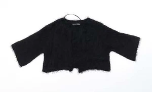 Atmosphere Womens Black Nylon Blend Cardigan Hoodie Size 8 - Picture 1 of 12