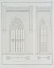 THIELE (*1780) nach SCHINKEL (*1781), Kirchenfenster, Architekturentwurf, um 185