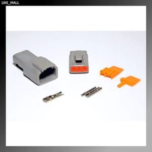 Deutsch DTM 3-Pin Genuine Connector Kit 20-22AWG Solid Contacts, USA - Bild 1 von 1