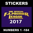 Merlin 2017 Premier League stickers # 1 - 184