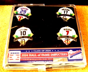 2024 Baseball Hall of Fame Inductees jersey pin set Beltre Helton Mauer Leyland - Picture 1 of 7