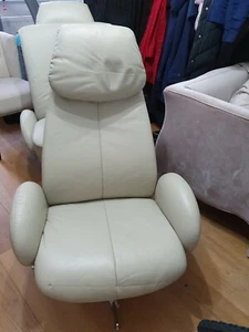 Silla de cuero Fjords Hjellegjerde MC30A Motion Concept en beige ENVÍO GRATUITO - Imagen 1 de 7