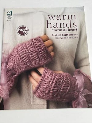 House of White Birches Warm Hand The Heart 8 padrões de malha Mitten - Imagem 1 de 4