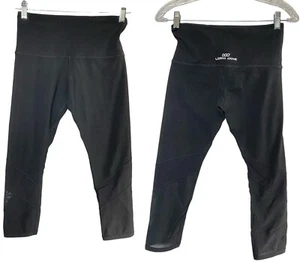 LORNA JANE Women Leggings Sheer Panel Legs Sz S Black Workout Athleisure 6A-10 - Picture 1 of 11