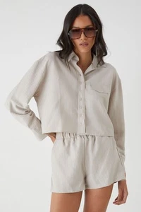 Misspap Taupe Top Womens Casual Tops - Picture 1 of 5