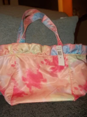 NUEVO CON ETIQUETAS LOEFFLER RANDALL NYLON TIE DYE CIERRE MAGNÉTICO TOTE Foto 1 de 4