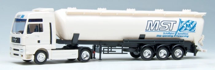 AWM MAN TGA XXL silo semitrailer truck “MST Schiffahrt” 1:87 /HS981 - Image 1 of 1