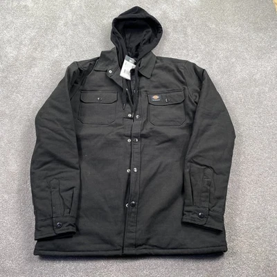 Dickies Skateboarding Duck Canvas Snap Button Shacket Jacket Men's Size S Black - Image 1 of 4
