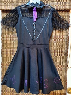 Disfraz de Halloween Wednesday Addams para niña. Talla Lg. Foto 1 de 4