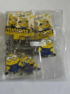 Brandneu Loungefly 4er Pack Minions Metall Schlüsselanhänger - Bild 1 von 2