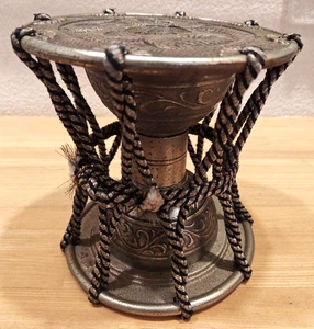 Vintage japanische Instrumente Percussion Tsuzumi Form Schlange Skulptur Ornament - Bild 1 von 6