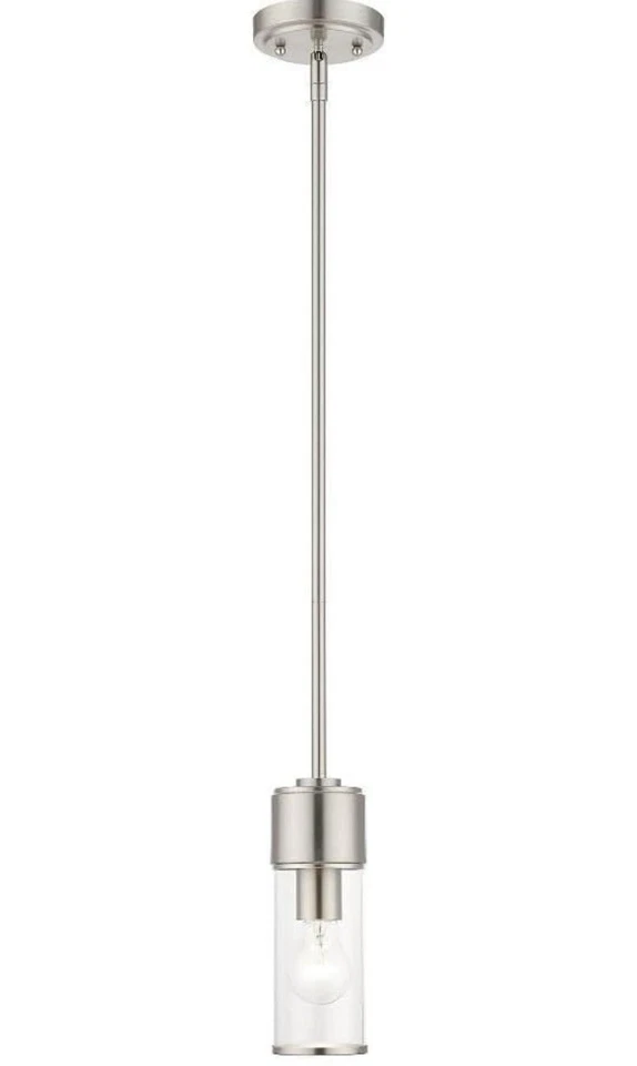 Mini colgante Livex Lighting 17140-91 Quincy níquel cepillado Foto 1 de 1