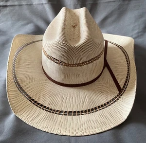 NEW Ariat Western M&F Youth Bangora Straw Western Hat Large 21 1/2 A73004 - Picture 1 of 6