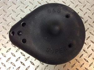 Harley Davidson S&S Cycle Super Air Cleaner Tear Drop Black Cover 378 - Picture 1 of 15