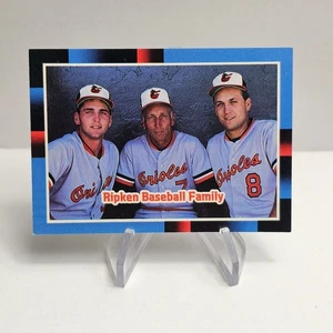 Cal Ripken Jr. 1988 Donruss Ripken Baseball Family Billy Ripken/Cal Ripken Sr. - Picture 1 of 2