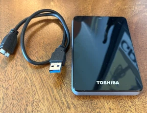 Toshiba Canvio 500GB - Portable External Hard Drive v63600-A Black - Afbeelding 1 van 2