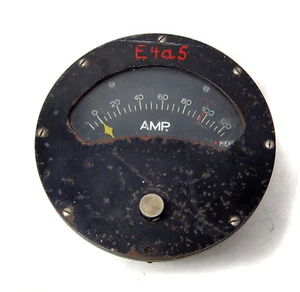 Instrumento eléctrico antiguo masivo / amperímetro, NIEAF, barco o submarino - Imagen 1 de 6