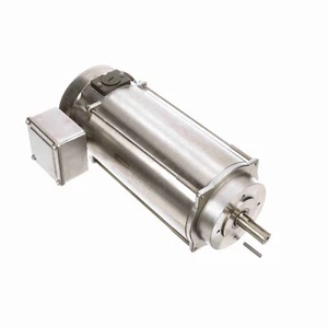 Leeson 109090.00 Washdown Motor, 180 V, 1750 RPM, 80D Frame, IP55 - Picture 1 of 3