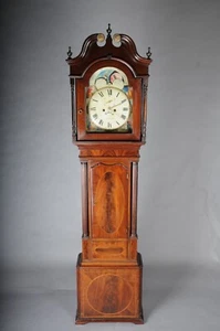 Einzigartige antike englische Großvater-Uhr, Mahagoni, 18. Jahrhundert - Bild 1 von 24