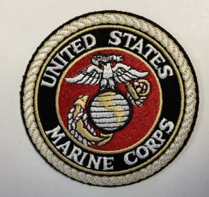 US Military Marine Corp 4"round Embroidered Patch - Picture 1 of 6