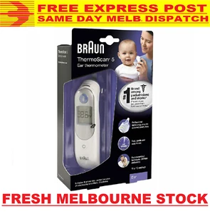 Braun ThermoScan 5 Ear Thermometer IRT 6030 6020 6500 Infants Children Adults - Picture 1 of 5