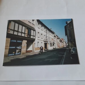 AK Bamberg Mfr Bayern Hotel Alte Post Radfahrer Schlecker-Filiale stampsdealer - Bild 1 von 2