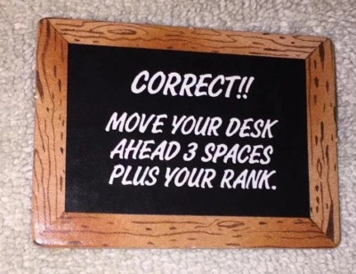 Vintage - MB - Go To The Head Of The Class Replacement Reference Card  - Image 1 of 2