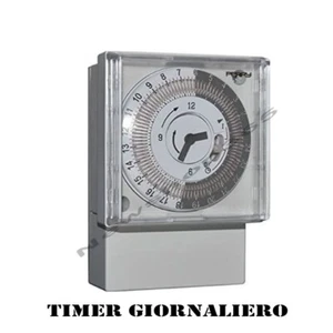 TIMER OROLOGIO ELETTRICO PER CALDAIA 24 ORE GIORNALIERO CON CAVALIERI PERRY - Imagen 1 de 3
