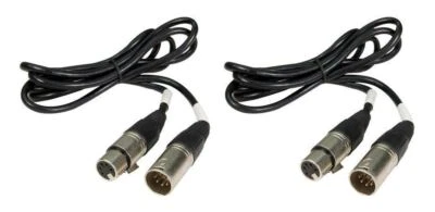 (2) Chauvet DMX5P5FT 5 Foot Male-Female 5 Pin DMX Cable (Pair) - Image 1 of 2
