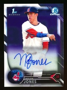 2016 BOWMAN CHROME NOLAN JONES RC ON-CARD AUTO AUTOGRAPH 1ST ROCKIES ROOKIE SP!