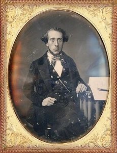 Medizin Botanischer Illustrator Künstler Arzt Zürich 1/4 Platte Daguerreotypie W410 - Bild 1 von 4