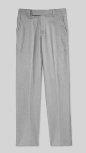 BOYS 10 CALVIN KLEIN MODERN FIT TIC WEAVE STRETCH DRESS SUIT PANTS, LIGHT GRAY - Picture 1 of 4