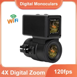 4K HD 120fps Monocular Video Camera WiFi APP for Hunting Telescope Waterproof - Imagen 1 de 10