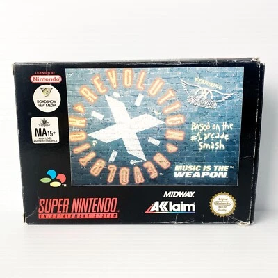 Revolution X + Box, Manual - SNES - Tested & Working - Free Postage - Image 1 of 4