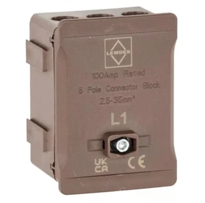 100A SINGLE POLE CONNECTOR JUNCTION BLOCK HENLY ISCO 16MM-25MM MAIN TALES - Picture 1 of 2