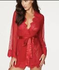 Frederick's Of Hollywood Stephanie Red Sheer Robe With Matching Thong Size S /M
