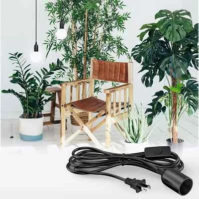 Cable de luz colgante enchufe de 15 pies cable de luz colgante con interruptor de encendido/apagado E2 NUEVO Foto 1 de 4