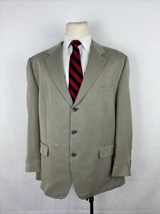 Chaps Men's Beige Striped Suit 48L 38X31 $495