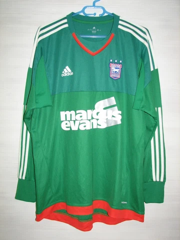 IPSWICH TOWN 2015-16 GOALKEEPER SHIRT ADIDAS ADIZERO SOCCER SIZE XL Cover