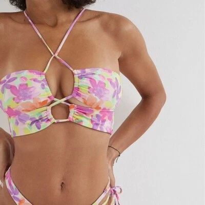 Top de baño For Love & Lemons Cydney Bandeau - Acuarela S. $109 Foto 1 de 2