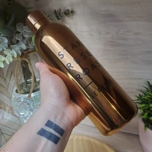 Starbucks Reserve Roastery Seattle Bronze Water Bottle 20 FL Twisting Cap Rare * - Picture 1 of 6