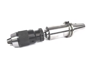 SK40 DIN69871 Fräserhülse MK1 mit Bohrfutteraufnahme und Bohrfutter B16 Ø 1-16 - Bild 1 von 1