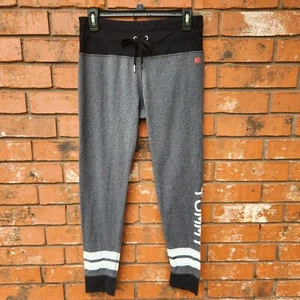 Tommy Hilfiger Gray Black White Sport Pants Draw String Closure Size M - Picture 1 of 6