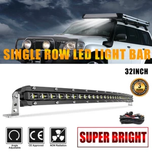Barra de luz LED curva delgada de 32 pulgadas combo punto de inundación camión conducción ATV 4x4 todoterreno - Imagen 1 de 11