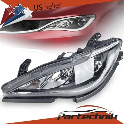 Driver Side Halogen Headlight Assy W/ LED DRL For 2017-2020 Chrysler Pacifica Foto 1 de 4