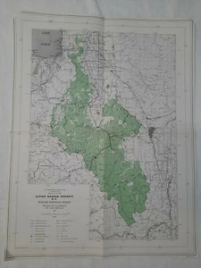 Mapa del Bosque Nacional Toiyabe 1968 CA Alpine Ranger District USDA Topográfico - Imagen 1 de 11